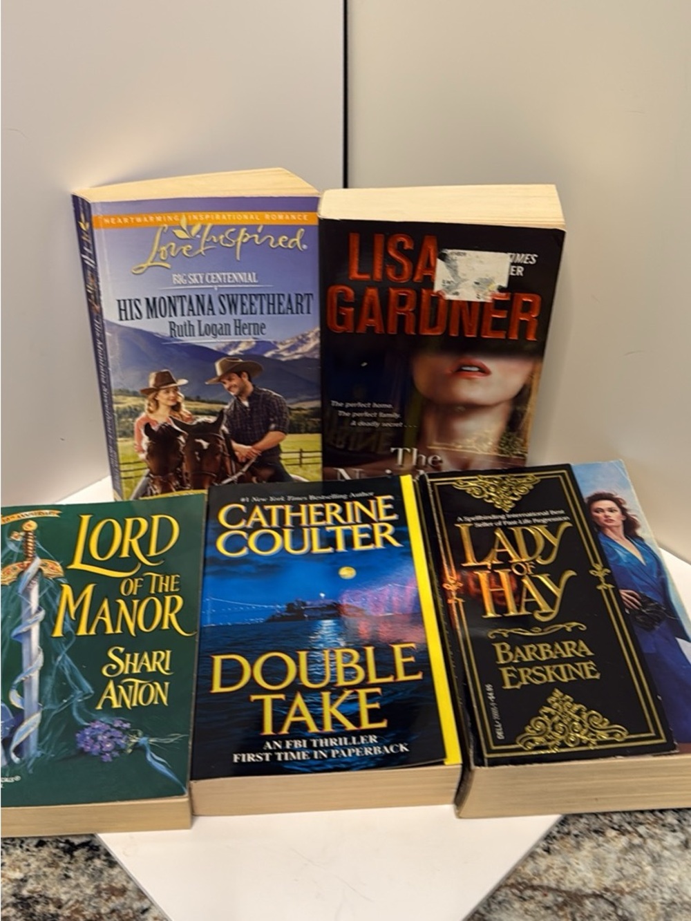 Assorted Paperback Romance & Thriller Book Bundle - Multicolor Covers